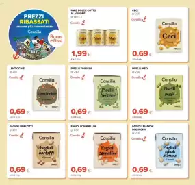 Volantino Tigre Pagina 22: Consilia Piselli medi €0,69, Consilia Fagioli cannellini €0,69