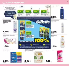 Volantino Oasi Pagina 28: Dentifricio Oral-B 3D White €2,69, Crema corpo Nivea Nutriente €3,69