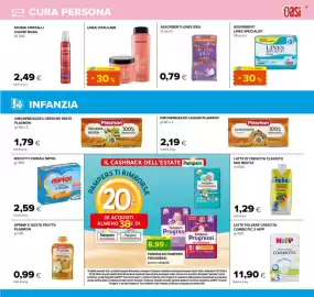 Volantino Oasi Pagina 29: Assorbenti Lines Idea Sottile €0,79, Linea Vitalcare Keratin Shampoo e Maschera Capelli