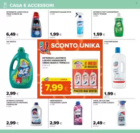 Volantino Oasi Pagina 30: Detergente Quasar vetri €1,99, Finish detergente lavastoviglie ultimate gel €6,49