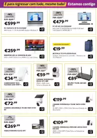 Folheto Radio Popular Página 5: Mochila tech fuzzion blue €19,99, Monitor led lg 32u501sb-w.aeu €259,99