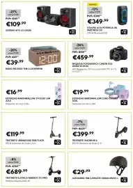 Folheto Radio Popular Página 7: Trotinete urbanglide ride flash €119,99, Máquina fotográfica canon eos 2000d 18-55 dc €459,99