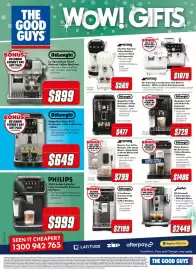 The Good Guys catalogue Page 17: Smeg Bean to Cup Coffee Machine with Steam Wand €799,00