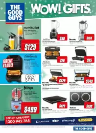 The Good Guys catalogue Page 19: Sunbeam Pie Maker 4 Cup €79,00, Sunbeam Café Style 6 Slice Sandwich Grill and Press €95,00