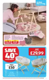Aldi leaflet | Special Buys Page 11: Play Gym & Mat €24,99, Aldi moses basket €29,99