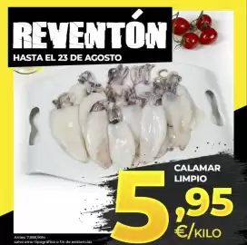 Catálogo 5 Océanos Página 1: Calamar limpio €5,95