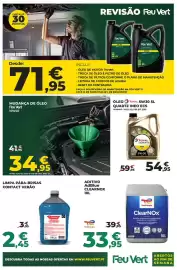 Folheto Feu Vert Página 3: Mudança de óleo Feu Vert 10W40 €34,95, Limpa pára-brisas contact verão €2,45