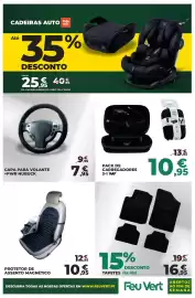 Folheto Feu Vert Página 5: Protetor de assento magnético €10,95, Tapetes Feu Vert €16,95