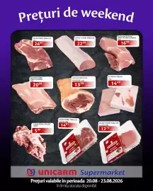 Catalog Unicarm Pagină 1: Unicarm ceafa porc fara os €14,81, Unicarm cotlet porc fara os €12,73