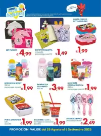 Volantino MD Discount Pagina 23: Expo tovaglietta personaggi assortiti €1,49, Borraccia sport €1,99