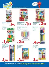 Volantino MD Discount Pagina 25: Evidenziatori pastel Carioca €2,99, Pennarelli Joy Carioca €2,99