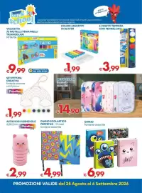 Volantino MD Discount Pagina 26: Diario scolastico perpetuo €4,99, Diario fantasia assortite €6,99