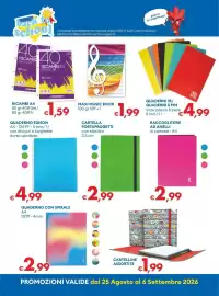 Volantino MD Discount Pagina 27: Maxi music book €1,99, Quaderno Edison €4,99