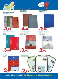 Volantino MD Discount Pagina 28: Quaderno con spirale MD €4,99, Faldone con elastico MD €3,99
