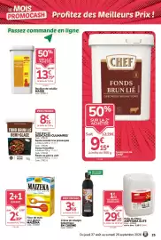 Catalogue Promocash page 25: EN CUISINE Crème de vinaigre balsamique €3,55, AMPHORA Huile de friture €29,35