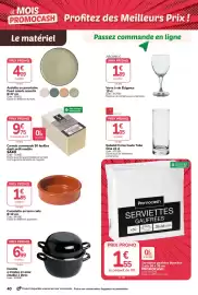 Catalogue Promocash page 40: Promocash Serviettes gaufrees €1,55, SAXO Carnets commande €0,98