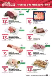Catalogue Promocash page 9: Promocash Noix de veau semi-parée €17,99, Promocash Travers de porc €7,49