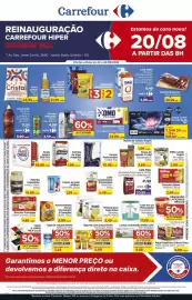 Folheto Carrefour Página 1: Heineken - cerveja €4,99, Cristal - massa de sêmola €2,69