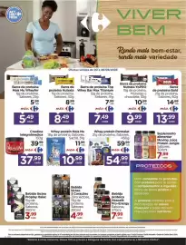Folheto Carrefour semana 34 Página 1: Whey protein Mais Mu €10,99, Whey protein Parmalat €54,99