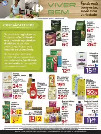 Folheto Carrefour semana 34 Página 2: Aveia orgânica Native €12,99, Chia grãos orgânicos €15,99