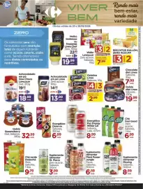 Folheto Carrefour semana 34 Página 6: Geleia Queensberry Diet, Sabores €32,99, Energético paz energy white cat sabores €8,99