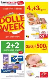Intermarché folder week 35 Pagina 1: Vleespakket €7,42, Beenham €5,50
