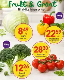 EKO reklamblad Sida 1: Broccoli €12,26, Kvisttomat €28,30