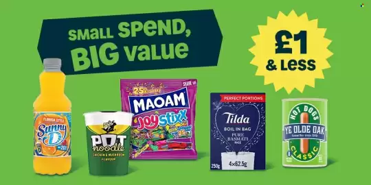 Asda leaflet week 34 Page 5: Sunny D Florida Style €1,00