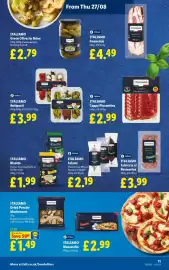 Lidl leaflet week 35 Page 13: Italiamo Antipasti €3,99, Italiamo salsiccia al rosmarino €3,99