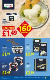 Lidl leaflet week 35 Page 14: Italiamo tartufo €2,49, Italiamo layered ice cream sticks €2,99