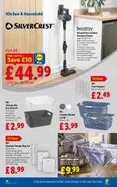 Lidl leaflet week 35 Page 18: W5 vacuum storage bag set €8,99, W5 Laundry Basket or Tub €3,99
