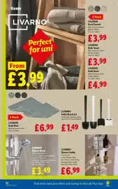 Lidl leaflet week 35 Page 24: Livarno toilet brush set €1,49, Livarno shower caddy €6,99