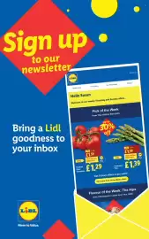 Lidl leaflet week 35 Page 26: Cocktail Vine Tomatoes €1,29, Asparagus Tips €1,39