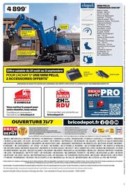 Catalogue Brico Dépôt page 12: Scheppach mini pelle thermique 306cm³ €4.899,00