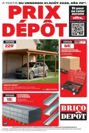 Catalogue Brico Dépôt page 1: CARPORT 3X5 M €229,00, FORGE STEEL COFFRET À DOUILLES €64,90