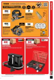 Catalogue Brico Dépôt page 7: FORGE STEEL COFFRET DOUILLES 216 PIÈCES €64,90, TITAN Scies circulaires €19,90