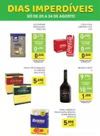 Folheto Recheio Página 2: Açúcar rar granulado €0,67, Coca cola original lata €0,60