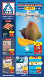 Folleto ALDI semana 36 Página 1: La tabla pechuga de pavo €1,79, Dr.Oetker Ristorante pizza quattro formaggi €1,97