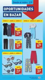 Folleto ALDI semana 36 Página 17: Pijama €6,99, Mono €5,99