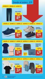 Folleto ALDI semana 36 Página 18: Zapatillas con cordones €9,99, Calzoncillos bóxers con modal €4,99