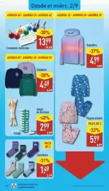Folleto ALDI semana 36 Página 20: Juego de destreza €2,99, Calcetines €1,49