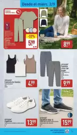 Folleto ALDI semana 36 Página 21: UP2FASHION Pijama €5,99, Up2fashion zapatillas step-in €15,99