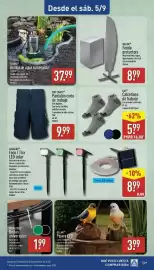 Folleto ALDI semana 36 Página 29: Top Craft pantalón corto de trabajo €9,99, Ferrex bomba de agua sumergible €37,99