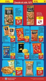 Folleto ALDI semana 36 Página 32: Sun Snacks torreznos xxl €1,29, Trader Joe's Almendra natural XXL €3,39