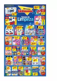 Encarte Supermercados Guanabara semana 34 Página 7: Limpador Perfumado Uau €2,99, Limpador multiuso brilux €1,99