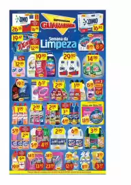 Encarte Supermercados Guanabara semana 34 Página 9: Desinfetante urca 2 litros €4,99, Vanish liquido multuso €6,57