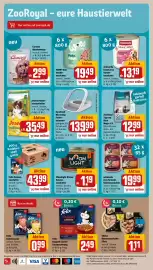 REWE DE tilbudsavis uge 34 Side 26: ZooRoyal Tigrooo Blue Magic-12l €12,99, Moonlight Dinner Katzen-nassfutter €1,19