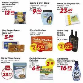 Tabloide Dia Página 3: Ypê - amaciante concentrado €16,90, Suave - vinho tinto €22,90