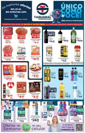 Catálogo Supermercado Taquaral Página 1: Hambúrguer Perdigão Na Brasa €6,49, Refrigerante Guaraná Antarctica €7,49