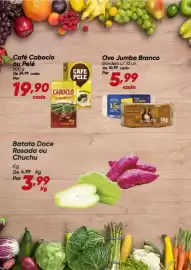 Tabloide Dia Página 2: Café Caboclo ou Pelé €19,90, Ovo jumbo branco €5,99